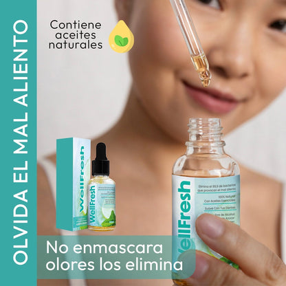 Llévate 2 WellFresh originales por el precio de 1: Eliminan el mal aliento en segundos