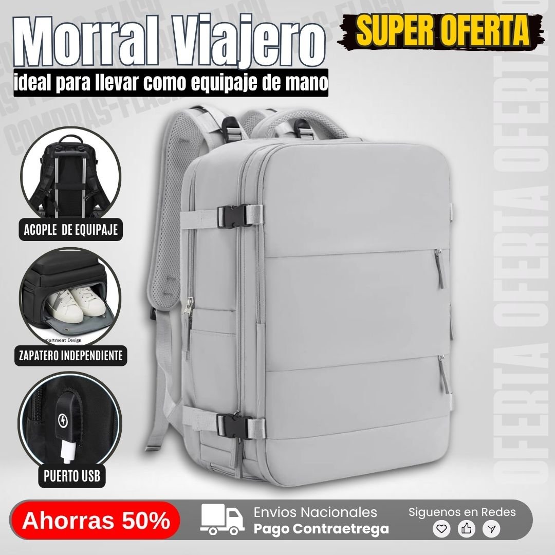 bolso morral maleta viral amazon