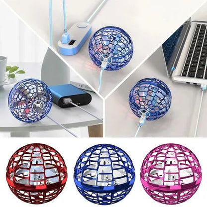 🎇 Bola Voladora Mágica LED – Diversión que Flota, Gira y Regresa