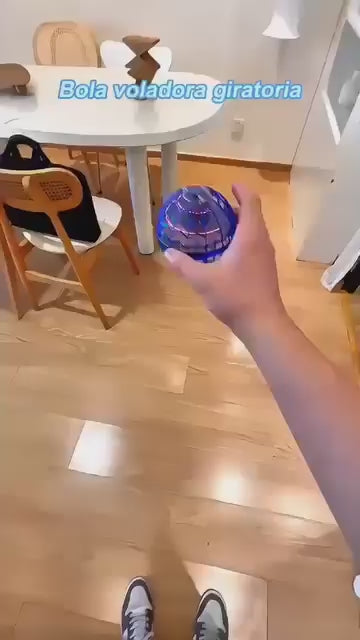 🎇 Bola Voladora Mágica LED – Diversión que Flota, Gira y Regresa